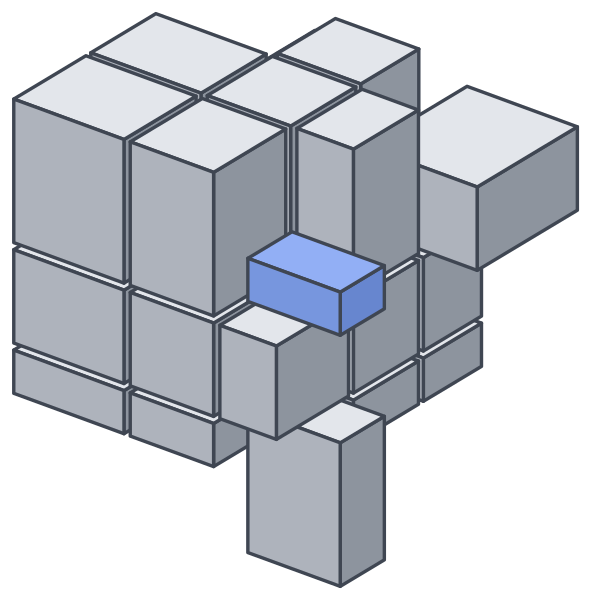 Si el lado plano mira hacia arriba, la placa queda acostada sobre el cubo. Aquí necesitas tres veces R U R' U'.