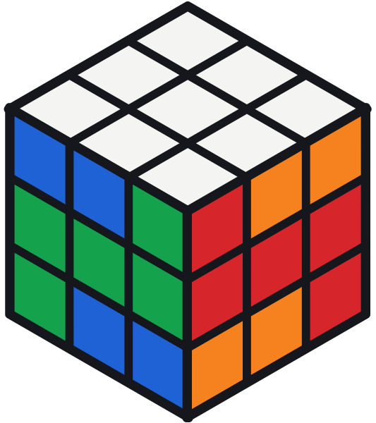 Cubo Rubik con el patrón alambre