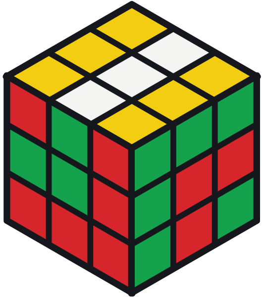 Cubo Rubik con el patrón pitón