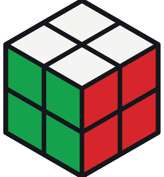 3. Resuelto: cada cara de un solo color