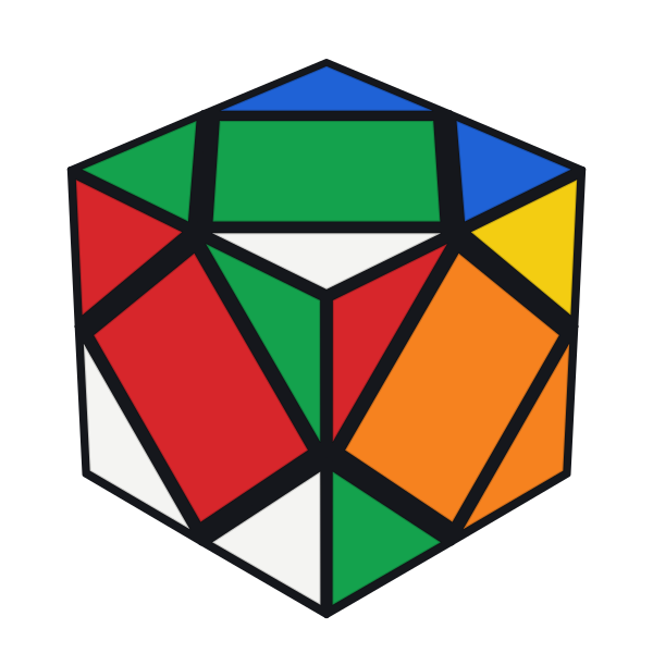 Skewb revuelto: un cubo que gira alrededor de sus esquinas