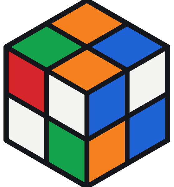 Un cubo de 2×2 revuelto
