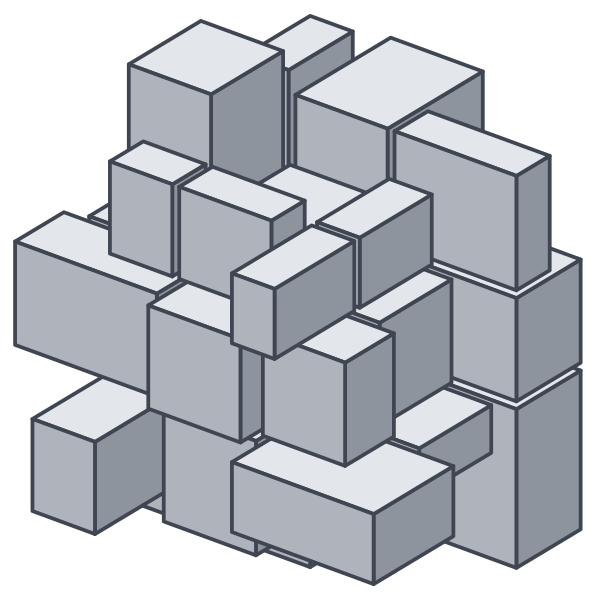 Un cubo espejo revuelto